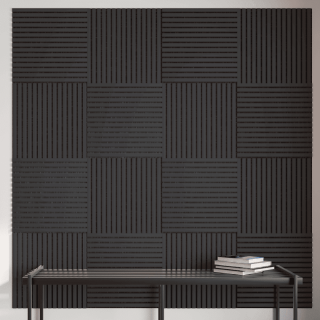 Панель Стеновая Акустическая Stella Comfort De Luxe Black Lead 600х600х9 (уп.1шт.)