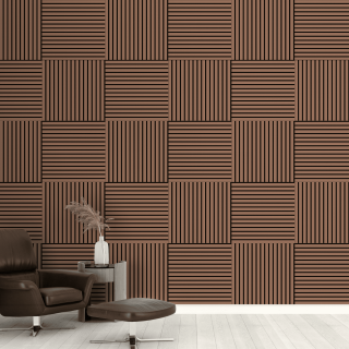 Панель Стеновая Акустическая Stella Comfort De Luxe Terracotta  600х600х9 (уп.1шт.)