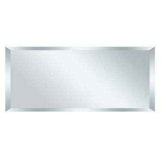 Прямоугольная зеркальная Серебряная плитка с фацетом 10 мм (разные размеры)